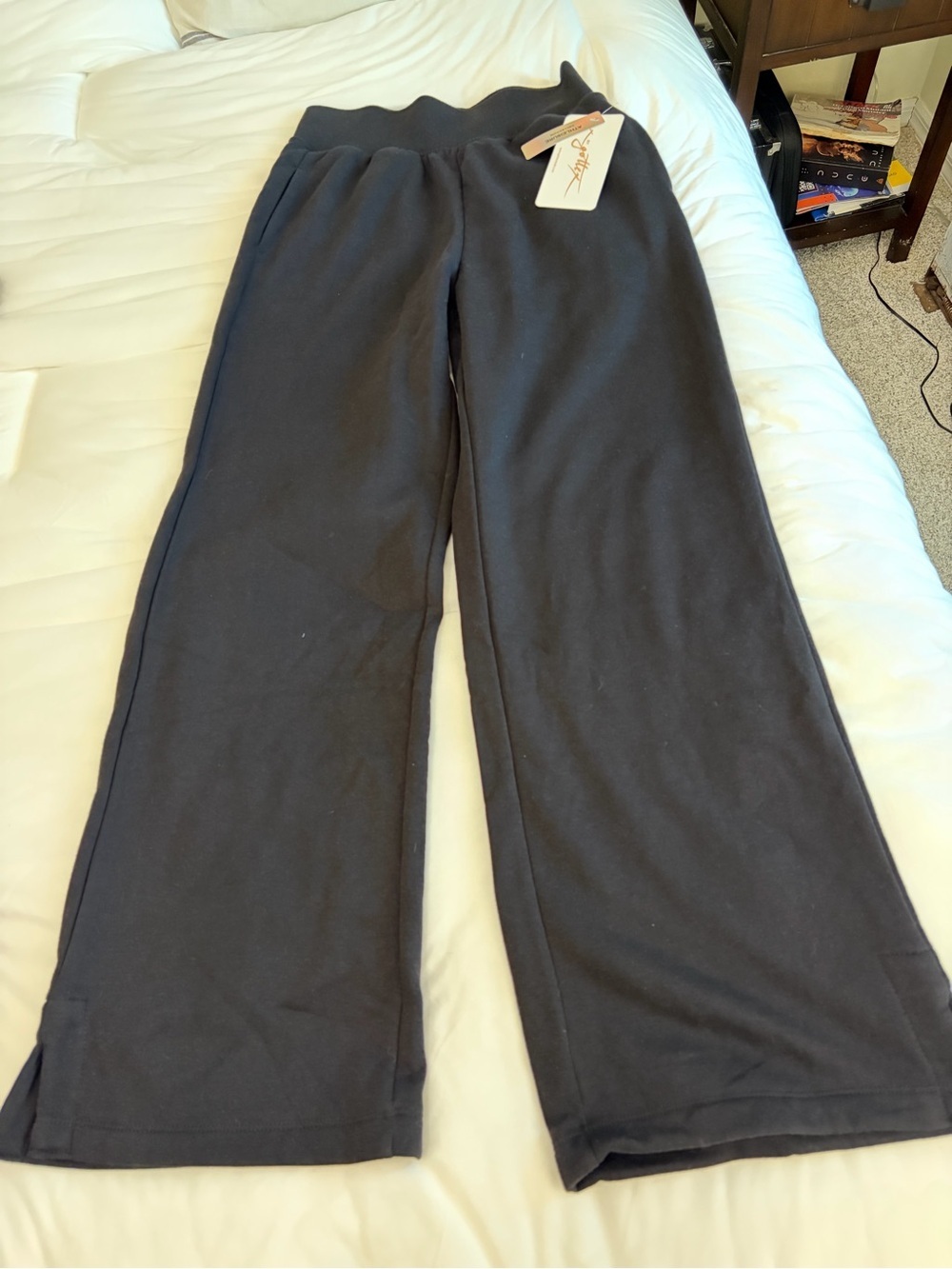 NWT Gottex Studio Collection Black Wide Leg Pull On Pants Size Small MSRP $94